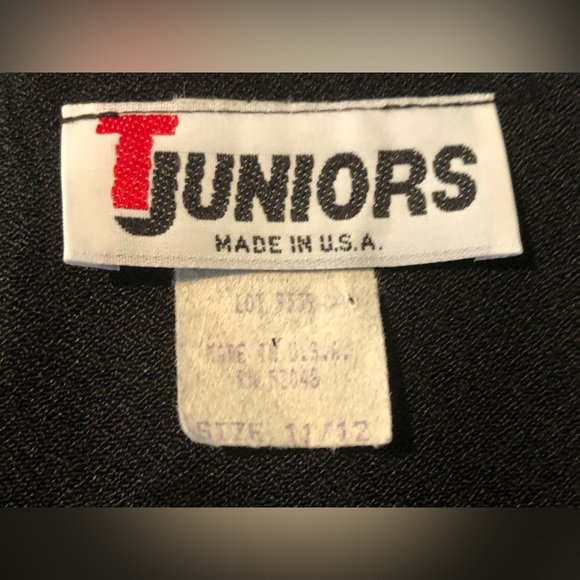 TJuniors cropped blazer bolero size 11/12 Vintage party evening pearls buttons - Picture 11 of 12